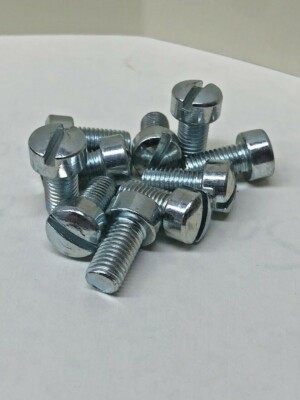 1/4-28 X 1/2 Slotted Fillister Narrow Screw Fine Thread Zinc Plated 1/4'' (50 pc)