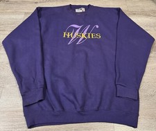 Vintage 90s UW University Of Washington Huskies Crewneck Size Xl