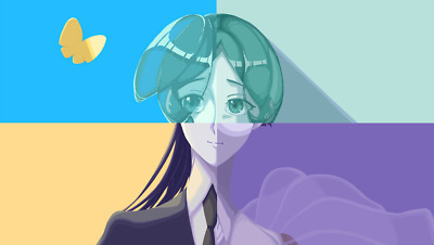 Anime houseki no kuni phos butterfly simple Playmat Gaming Mat Desk