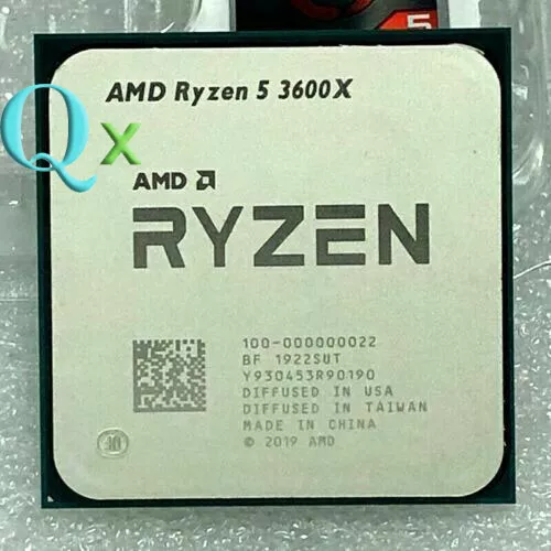 AMD Ryzen 5 3600X AM4 CPU Processor r5 3600X 3.8GHz 6C 12Thr 32M Desktop  32MB