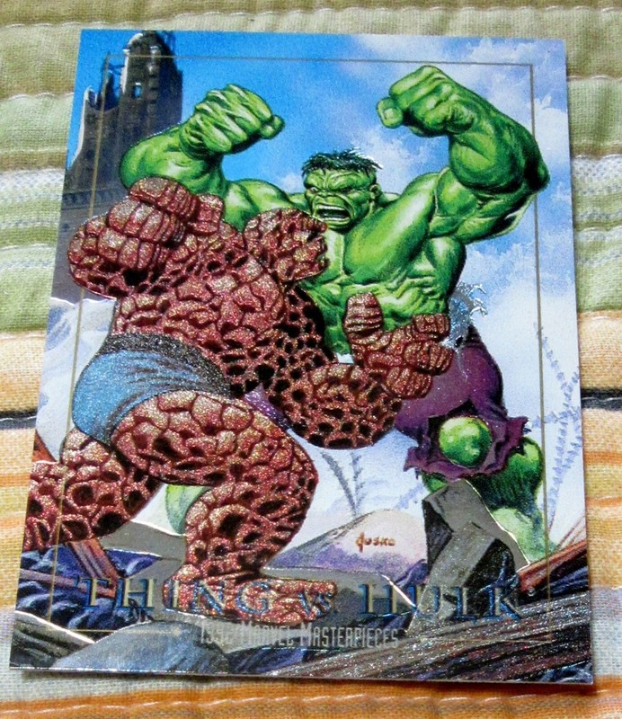 1992 Skybox Marvel Masterpieces Hulk vs Thing D1  1-D 📸AS PICX📸 JOE JUSKO 💥