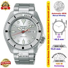 Brand New Seiko 5 Sports SRPK03K1 Full Silver Automatic Watch Limited Edition