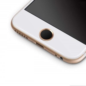 Apple iPhone 6 6s plus 5s se Alu Metall Home Button Aufkleber Ident schwarz Gold
