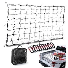 Heavy Duty Cargo Net for Pickup Truck Bed 4'x6' Stretches to 8'x12' Secure