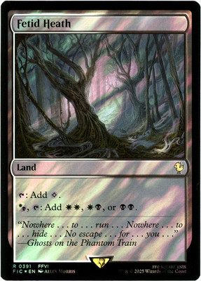 Fetid Heath (Surge Foil) 0391 - Commander: FINAL FANTASY FIC - MTG NM/M