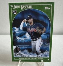 Topps 2023 X Bob Ross Joy of Baseball Sap Green #76 Vaughn Grissom RC /75 Braves
