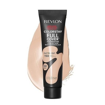 Revlon ColorStay Full Cover Longwear Matte Foundation, Heat & Sweat Resistant Li