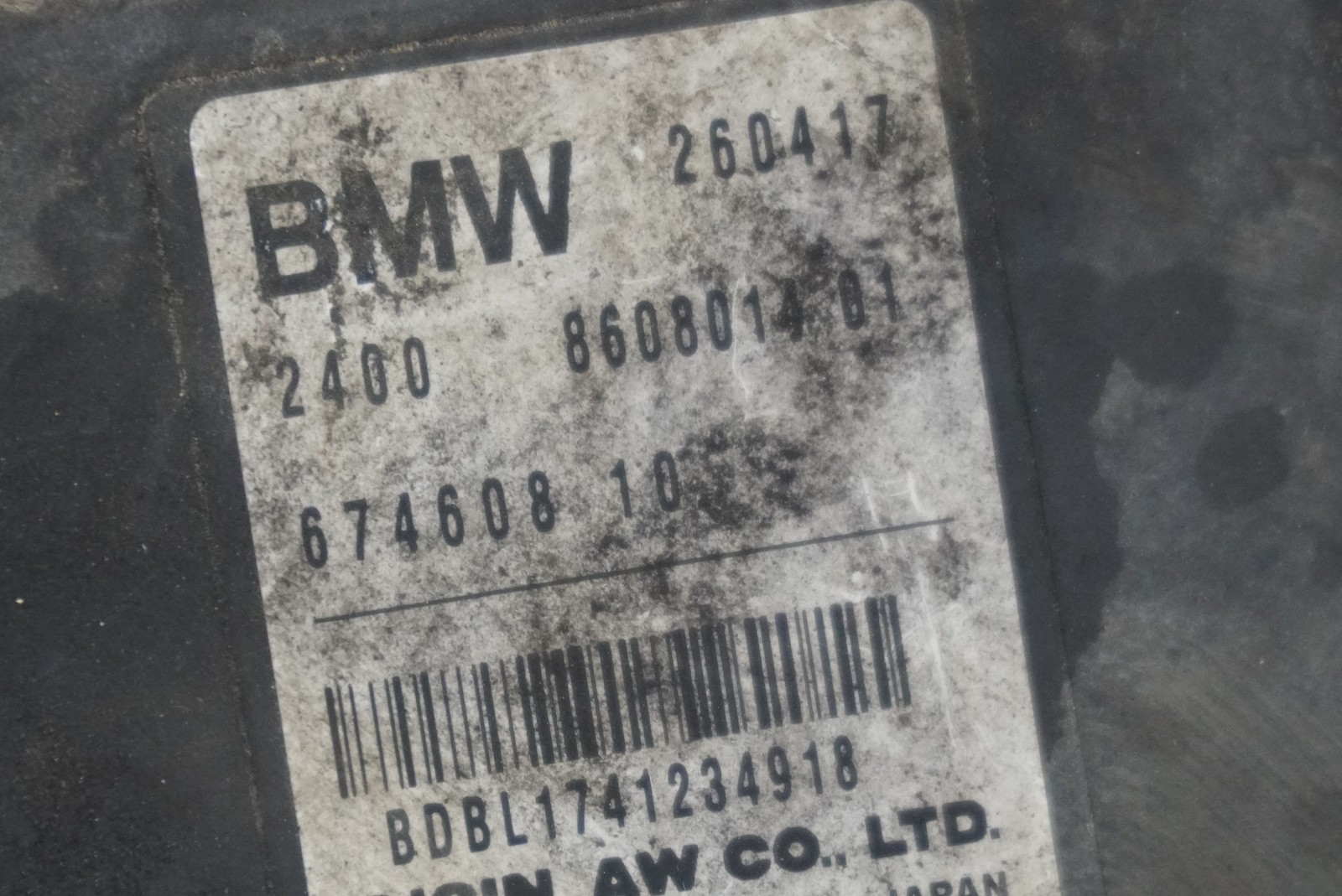 Rear 6-Speed Automatic Transmission 24008695750 OEM BMW i8 2014-17 *45K*