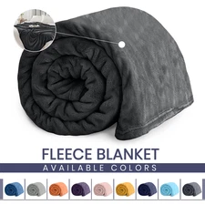 Thick & Warm Fleece Blanket Throw Soft Reversible Blankets for Sofa Bed Couch