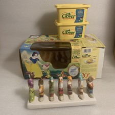 Snow White & The 7 Dwarfs Porcelain Toastrack Complete With Empty Clover Butter