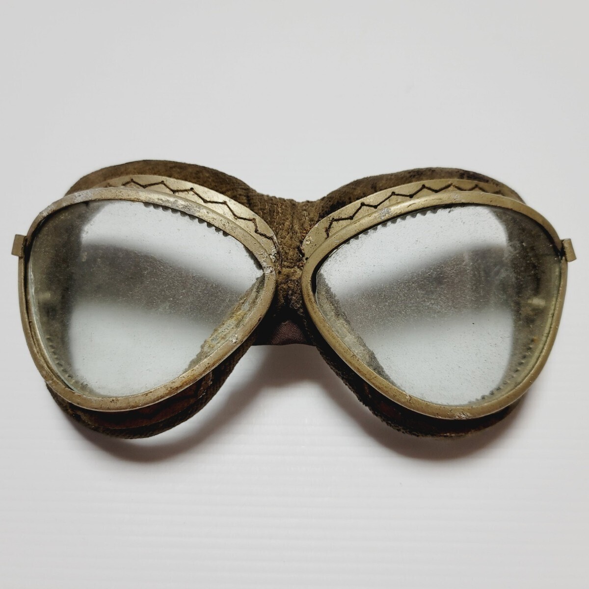 WWII Japanese Navy Flight Goggles Vintage Military Pilot Glasses