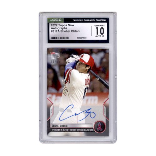 Shohei Ohtani 2022 Topps Now #817A Autographs /99  CGC 10 - Autograph 10