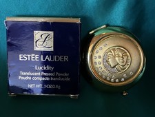 Estee Lauder Gemini Gold & Rhinestone Lucidity Filled Compact & NEW Refill