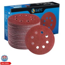 72 PCS 5 Inch 8 Hole Hook and Loop Adhesive Sanding Discs Sandpaper for Rando... 0.22 per gallon