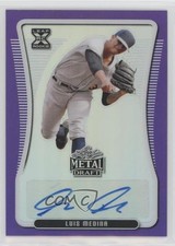 2020 Leaf Metal Draft Purple Rainbow 12/25 Luis Medina #BA-LM1 Auto 1g9