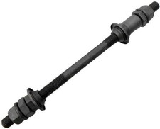 1Pc Black Bike Axle 190MM for Bicycle Multiple Speed Rear Hub Axle 3/8 Inch 2...