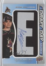 2023 SP Game Used Draft Day Marks Update 30/35 Matias Maccelli #DDM-MM Auto gz3