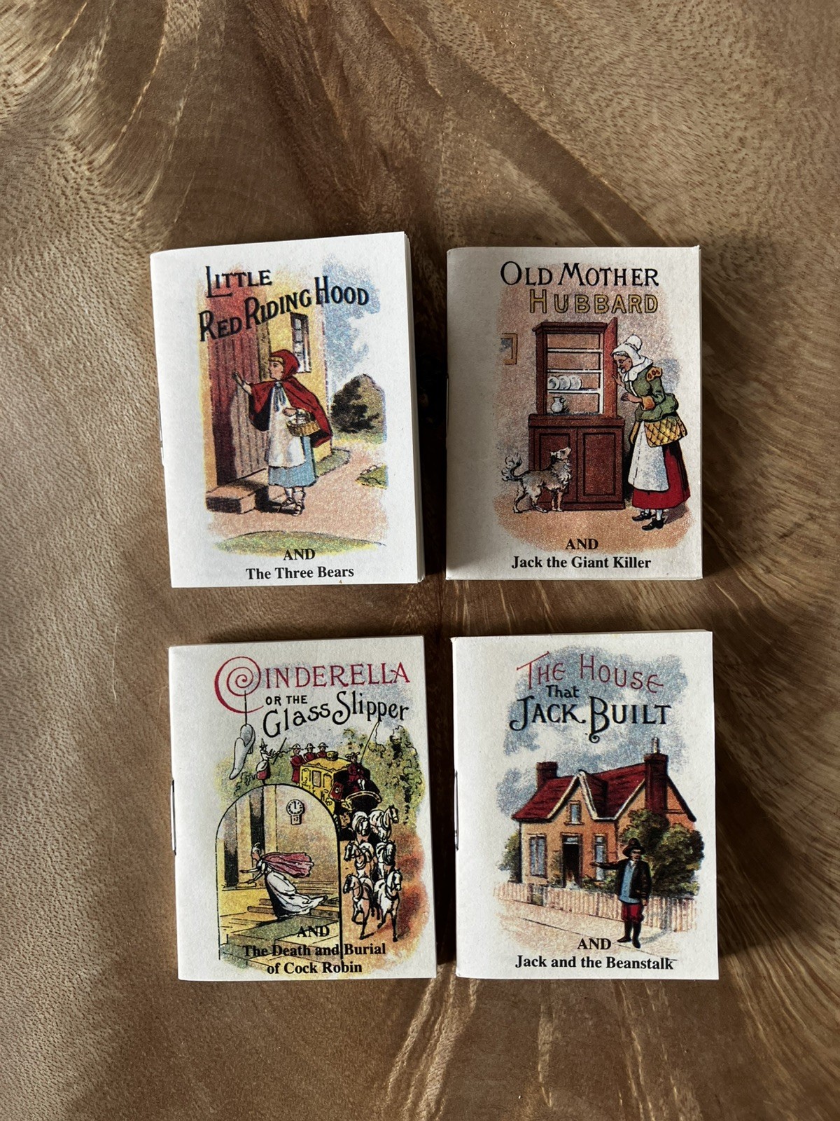 Tobar Miniature Fairy Tale Books 1995 vintage Red Ridding Hood Cinderella plus