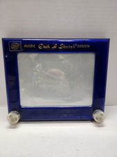 RETRO Ohio Art Etch A Sketch Blue Sparkle Tested Functioning