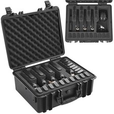 Uimoso Hard Pistol Cases with Pre-cut Lining Lockable Pistol Case for 5 Pistol