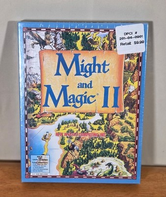 New Sealed Might and Magic II 2 Gates To Another World 3.5'' IBM PC Big Box Game