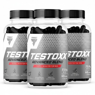 TREC TESTOXX - 60-120 Capsules - Natural Testo Production - Zinc, DAA - Muscle