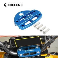 For YAMAHA RAPTOR 700R 7/8" Handlebar Clamp With Key Guard 2009 2011-2026 Blue