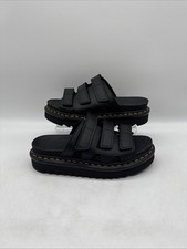 Dr Martens Raine Slide Athena Sandals Black Yellow UK 6 EU 39 New