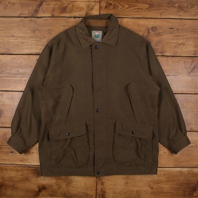 Vintage Forest Club Outdoor Jacke XL 80er Feldarbeit Scheunenmantel grün