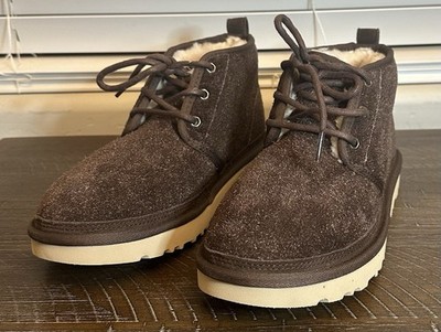 UGG Neumel Shaggy Suede Chukka Winter Boots Brown 1158219 Men's Size 7 New