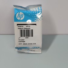 HP 63 Tri Color Ink Cartridge Genuine OEM F6U61A Factory Sealed Pouch No Box