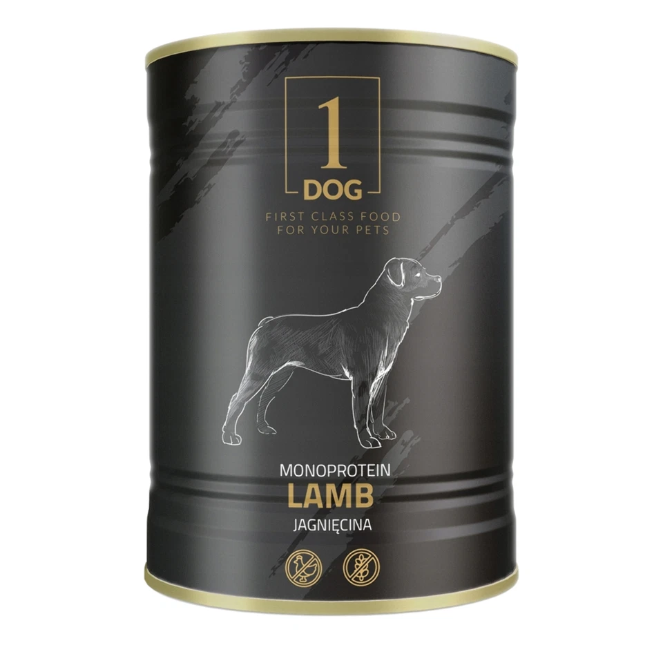 Hundefutter Nassfutter Hund 6x 800g mit Lamm Monoprotein Getreidefrei 1DOG - Bild 3 von 4