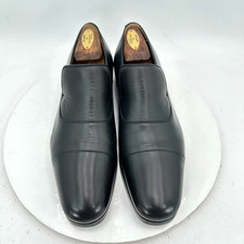 Gucci Men Size UK 7.5 US 8 Black Leather Cap Toe Penny Loafer Dress Shoes