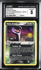 Dark Arbok 29/109 Team Rocket Returns Reverse Holo Stamped CGC 8 on eBay