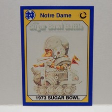 Notre Dame College Football Sugar Bowl Card 58 (B)