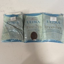 Silkies Ultra Knee Hi's Regular Taupe 130705 Graduated Compression NOS Lot 3