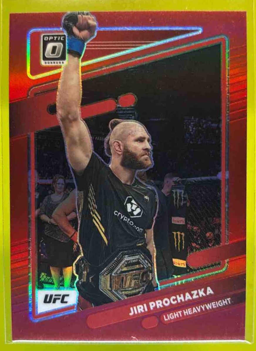 2022 Panini Donruss Optic UFC Jiri Prochazka Red Prizm /199 #86