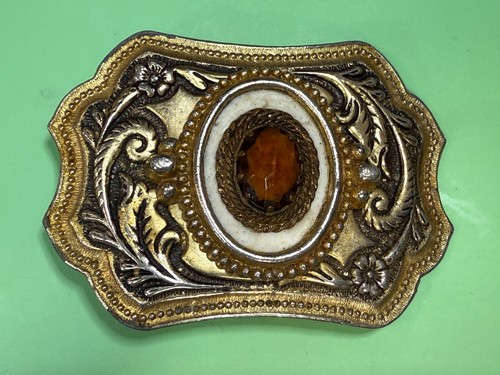 Native American Indian Arrowhead? Cabochon Centerpiece on Western Belt Buckle - Picture 10 of 19