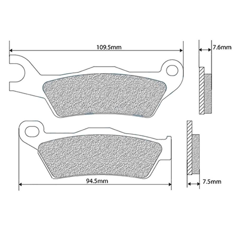 Plaquettes de frein avant OEM Piaggio Typhoon et Aprilia SR Motard dès 2018