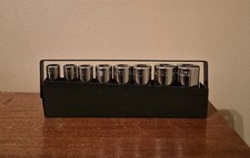 Vintage Craftsman 8pc 38 Drive Sae 6 Point V Series Deep Socket Set Wcase