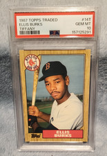 Ellis Burks #14T PSA 10 Gem MINT 1987 Topps Traded Tiffany Rookie Card RC. rookie card picture