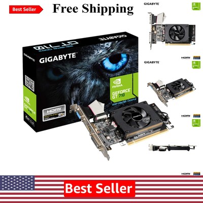 Nvidia GT 710 2GB Low Profile GPU for 4K Gaming - Compact Desktop Graphics Card