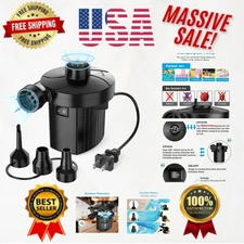 Versatile Electric Inflator for Inflatables - Lightweight & Quick-Fill Design