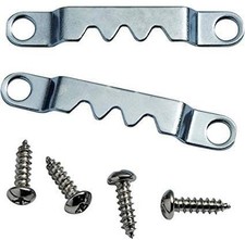 10 Pack - Sawtooth Hanger Zinc Plated Steel with Screws - Pro Quality