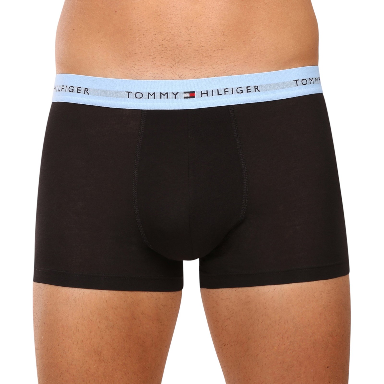 3 x Tommy Hilfiger Mens Essential Cotton Trunks Boxer Black Multi Underwear image 3