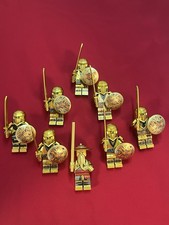 8x Goldene Ninja Krieger Minifiguren Set – Ninjago Style | Bausteine Figuren