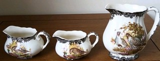 3er SET ROYAL WORCESTER PALISSY SPIELSERIE KRÜGE SEHR GUTER ZUSTAND
