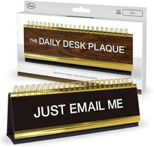 Daily Desk Plaque Desktop Flip Book, Assorted
