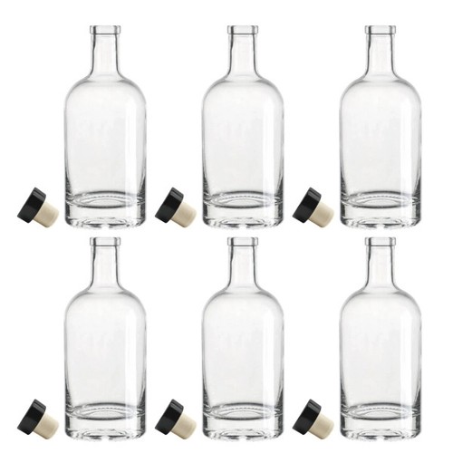Spirit Bottles Glass 500ml Pack of 6 - Picture 1 of 1