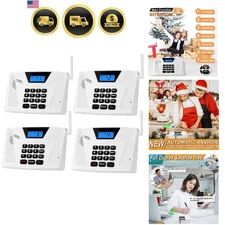 Wireless Home Intercom System 4 Pack Long Range Hands Free Two Way Communication